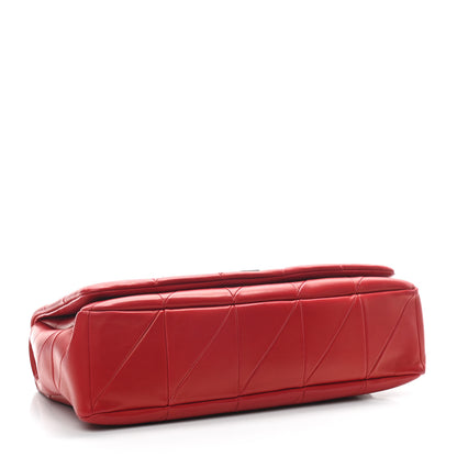 Saint Laurent Lambskin Patchwork Monogram Large Jamie Red 11 of 25