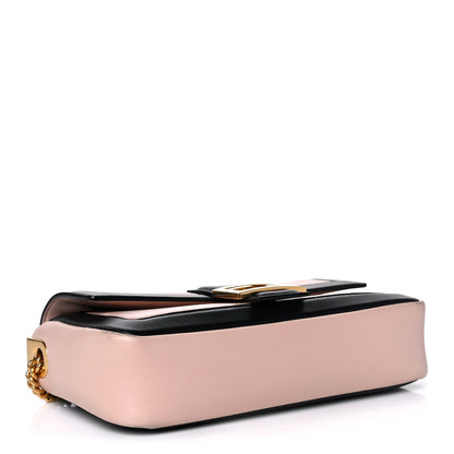 Fendi Nappa Apolo Bi-Color Chain Baguette Rosa Quarzo Black 4 of 14