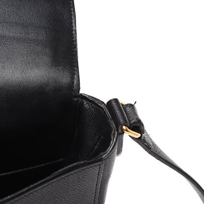 Celine Grained Calfskin Medium Trotteur Black 8 of 17