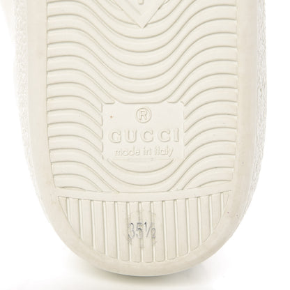 Gucci Calfskin Ayers Web Womens Ace Sneakers 35.5 White Blue 6 of 9