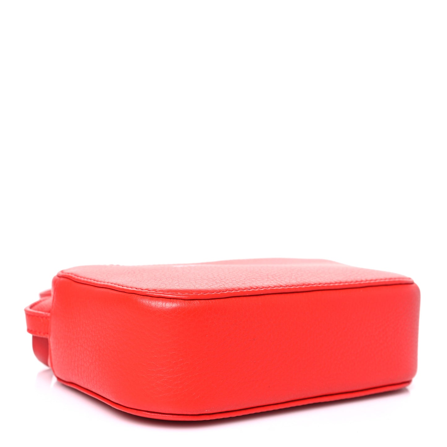Calfskin Logo XS Everyday Camera Bag Vivid Red Black