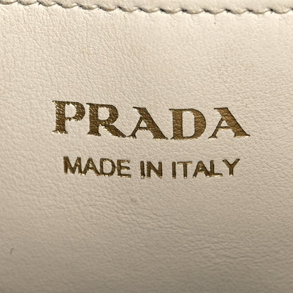 Prada Saffiano City Calfskin Greche Paradigme Bag White Black 7 of 15