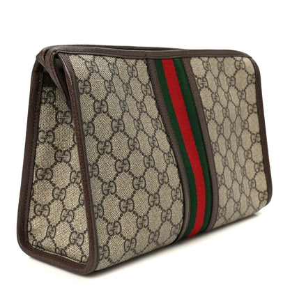 Gucci GG Supreme Monogram Web Ophidia GG Toiletry Case Beige New Acero 3 of 10