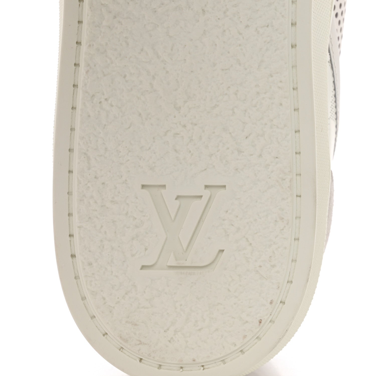 Louis Vuitton Damier Azur Perforated Mens High Top Player Sneaker 8 White 8 of 8