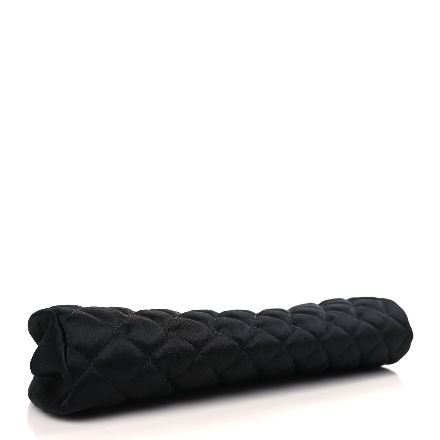 Satin Quilted Timeless Clutch Black