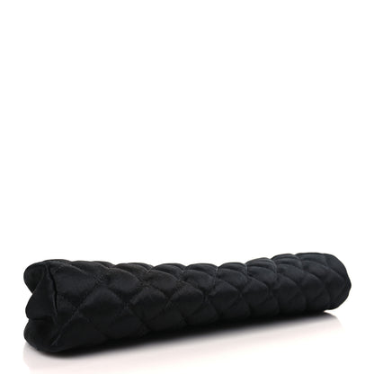 Chanel Satin Quilted Timeless Clutch Black 4 of 11