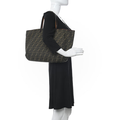 Fendi Zucca Medium Roll Tote Tobacco 2 of 9