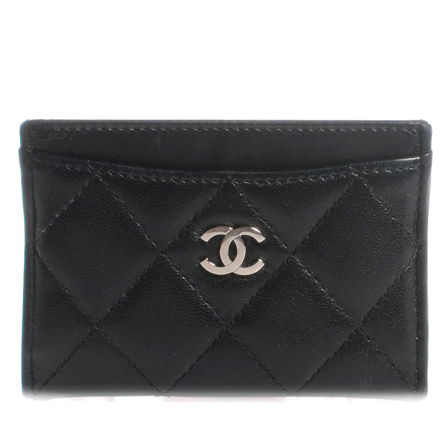 Chanel Lambskin Quilted Card Holder Black 1 of 9