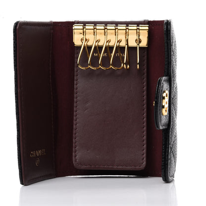 Chanel Caviar Quilted 6 Key Holder Black 5 of 9