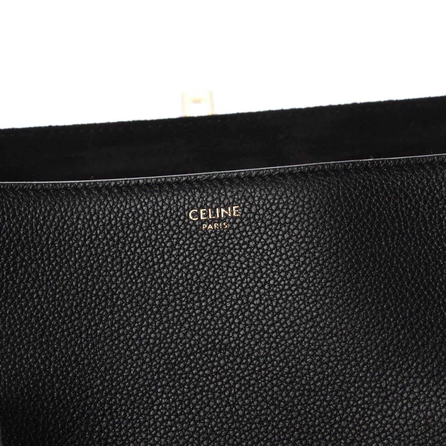 Celine Supple Grained Calfskin Medium Soft 16 Bag Black 8 of 9