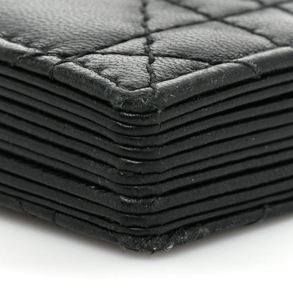 Christian Dior Lambskin Cannage Lady Dior 5-Gusset Card Holder Black 14 of 18