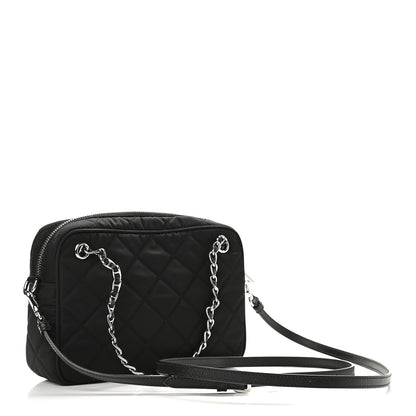 Prada Nylon Tessuto Impuntu Quilted Crossbody Bag Black 2 of 7
