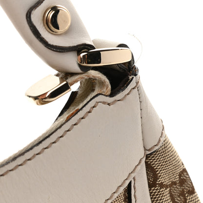 Gucci Monogram Medium D Gold Ring Hobo White 11 of 12