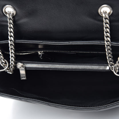 Saint Laurent Calfskin Y Quilted Monogram Medium Loulou Chain Satchel Black 5 of 10