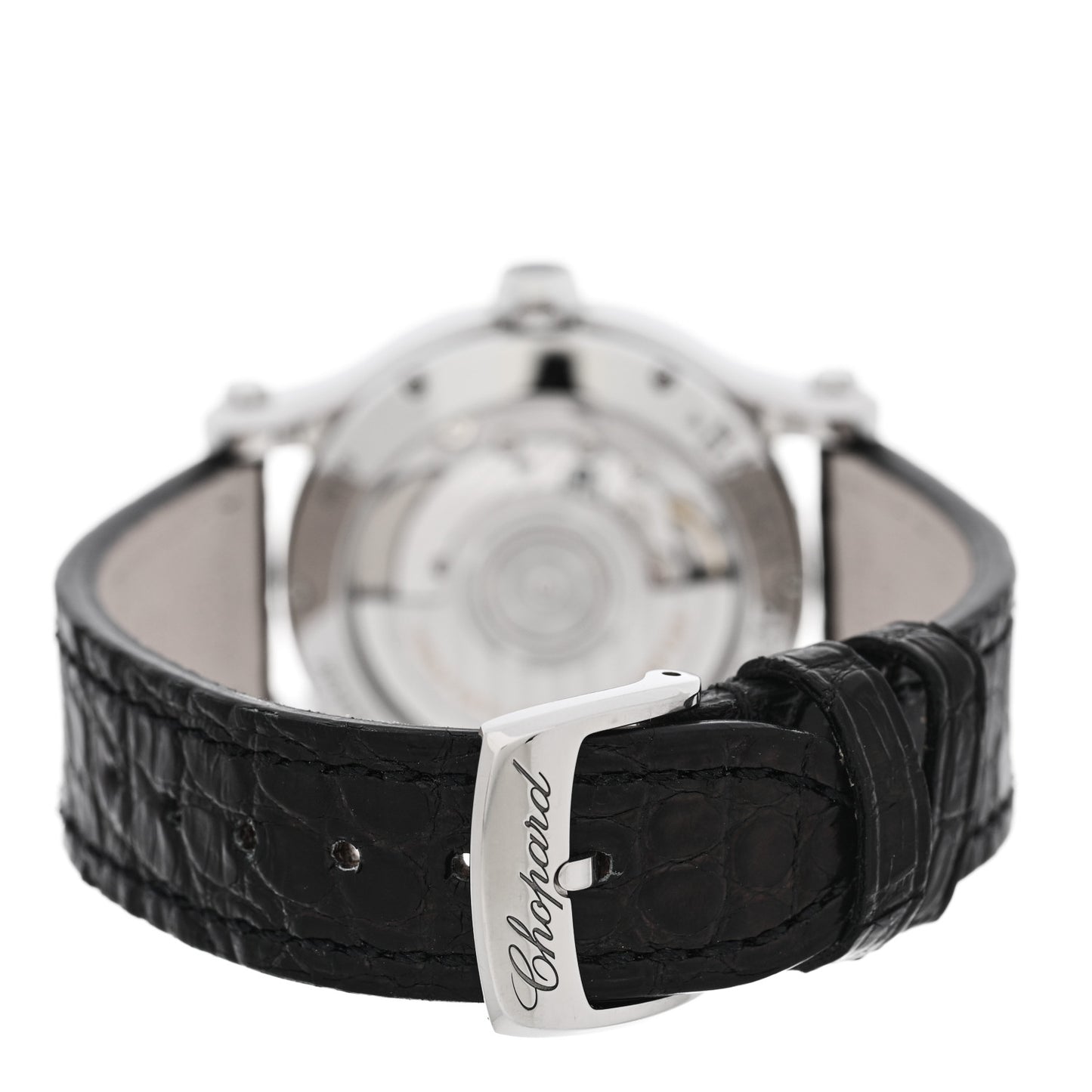 Stainless Steel Alligator 7 Diamond 36mm Happy Sport Automatic Watch
