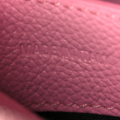 Balenciaga Signature Grained Calfskin Logo XXS Ville Top Handle Bag Rose Bubblegum Black 7 of 12