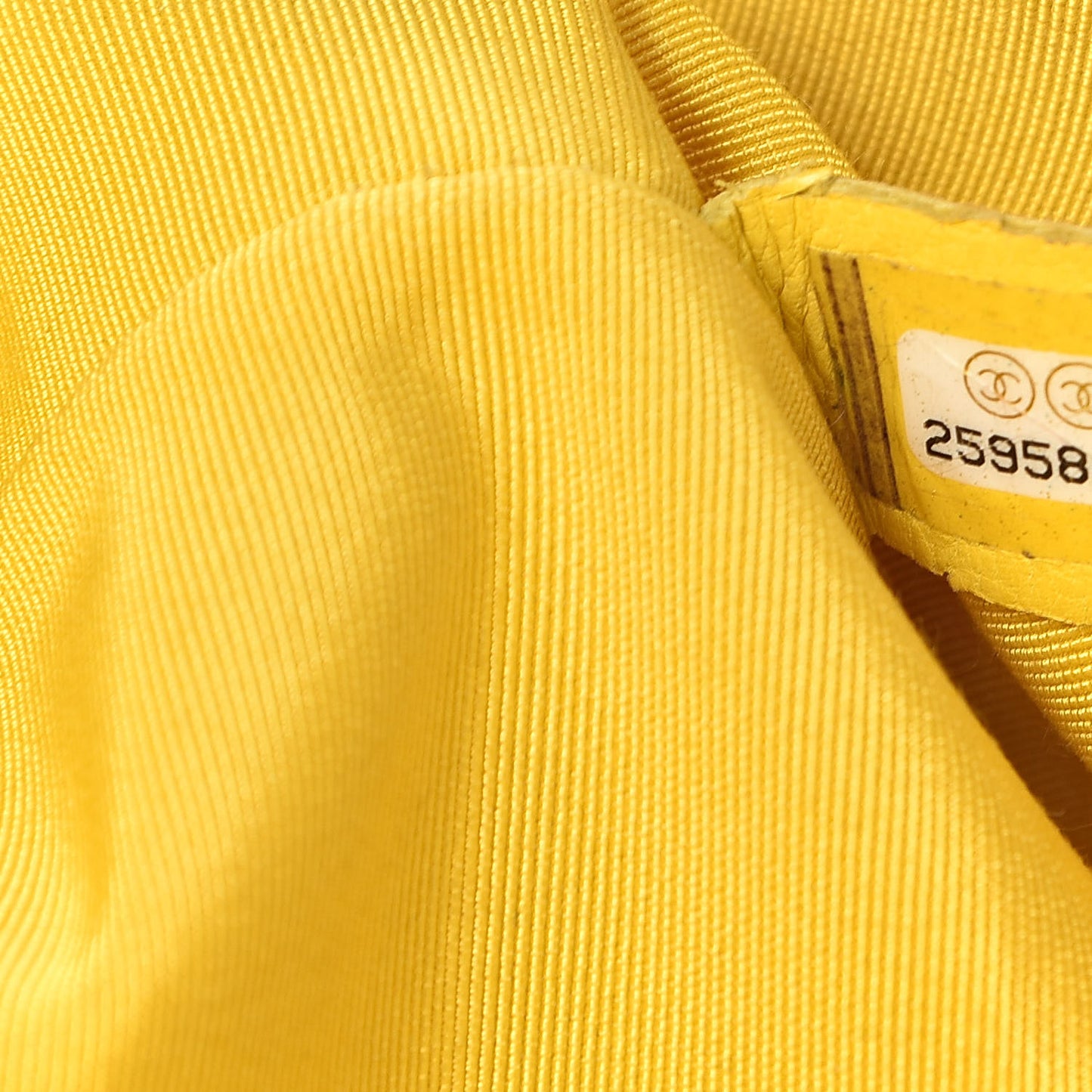 Crumpled Calfskin PVC Quilted Backpack Yellow