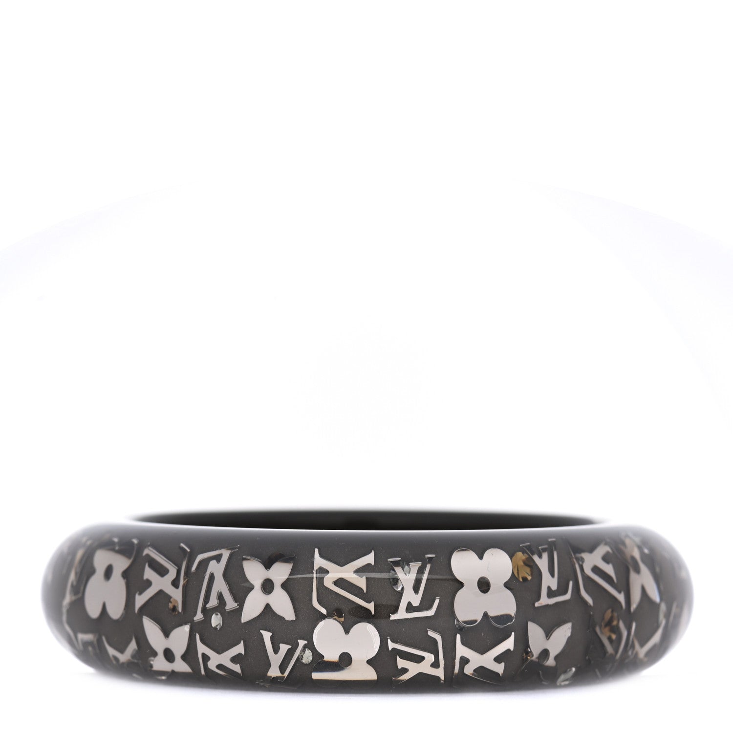 Louis Vuitton Resin Swarovski Small Inclusion Bracelet GM Grey 3 of 5
