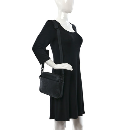 Louis Vuitton Calfskin Monogram Shadow Duo Messenger Black 2 of 13