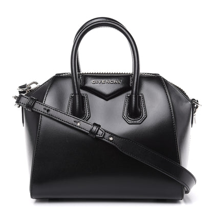 Givenchy Shiny Lord Calfskin Mini Antigona Black 1 of 9