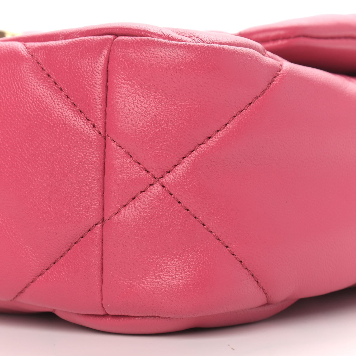 Chanel Lambskin Quilted Medium Chanel 19 Flap Dark Pink 6 of 9