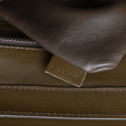 Celine Textured Calfskin Suede Tri-color Mini Luggage Cream 6 of 20