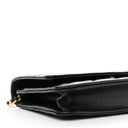 Chanel Caviar Quilted Wallet On Chain WOC Black 10 of 12