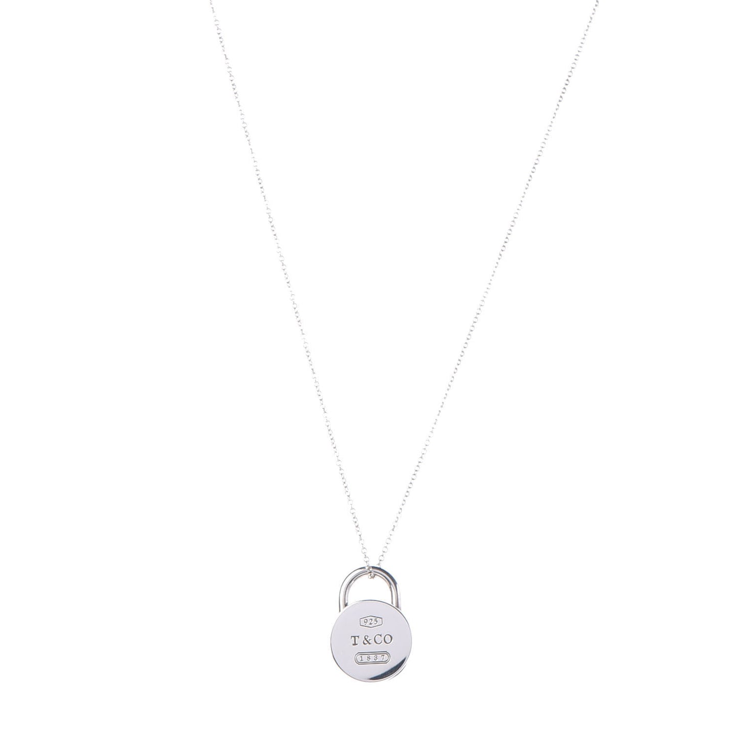 Sterling Silver 1837 Circle Lock Necklace