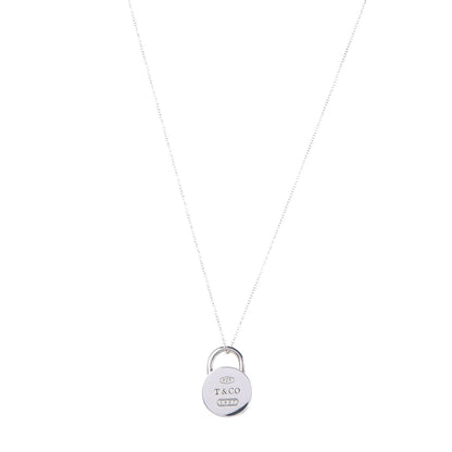 Tiffany Sterling Silver 1837 Circle Lock Necklace 1 of 5