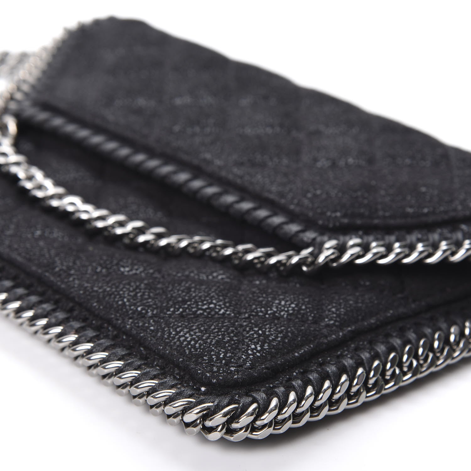 Stella McCartney Shaggy Deer Quilted Mini Falabella Crossbody Black 6 of 9