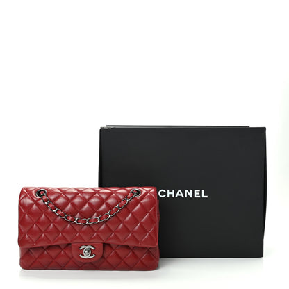 Chanel Lambskin Quilted Medium Double Flap Red 11 of 11