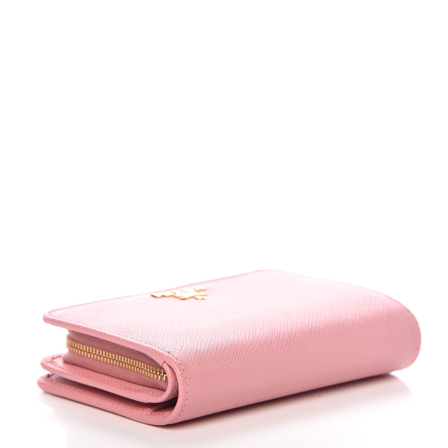 Prada Saffiano Metal Compact Wallet Petalo 4 of 8