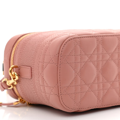 Christian Dior Lambskin Cannage Small Diortravel Vanity Case Pink 9 of 10