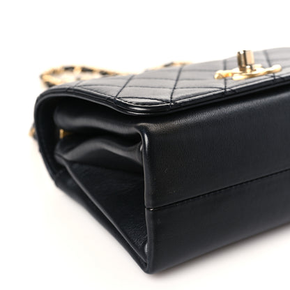 Chanel Calfskin Quilted Pearl Jewel Chain Flap Black 8 of 9