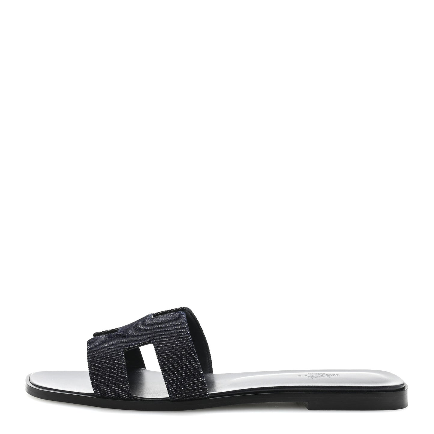 Denim Canvas Oran Sandals 41 Bleu Brut