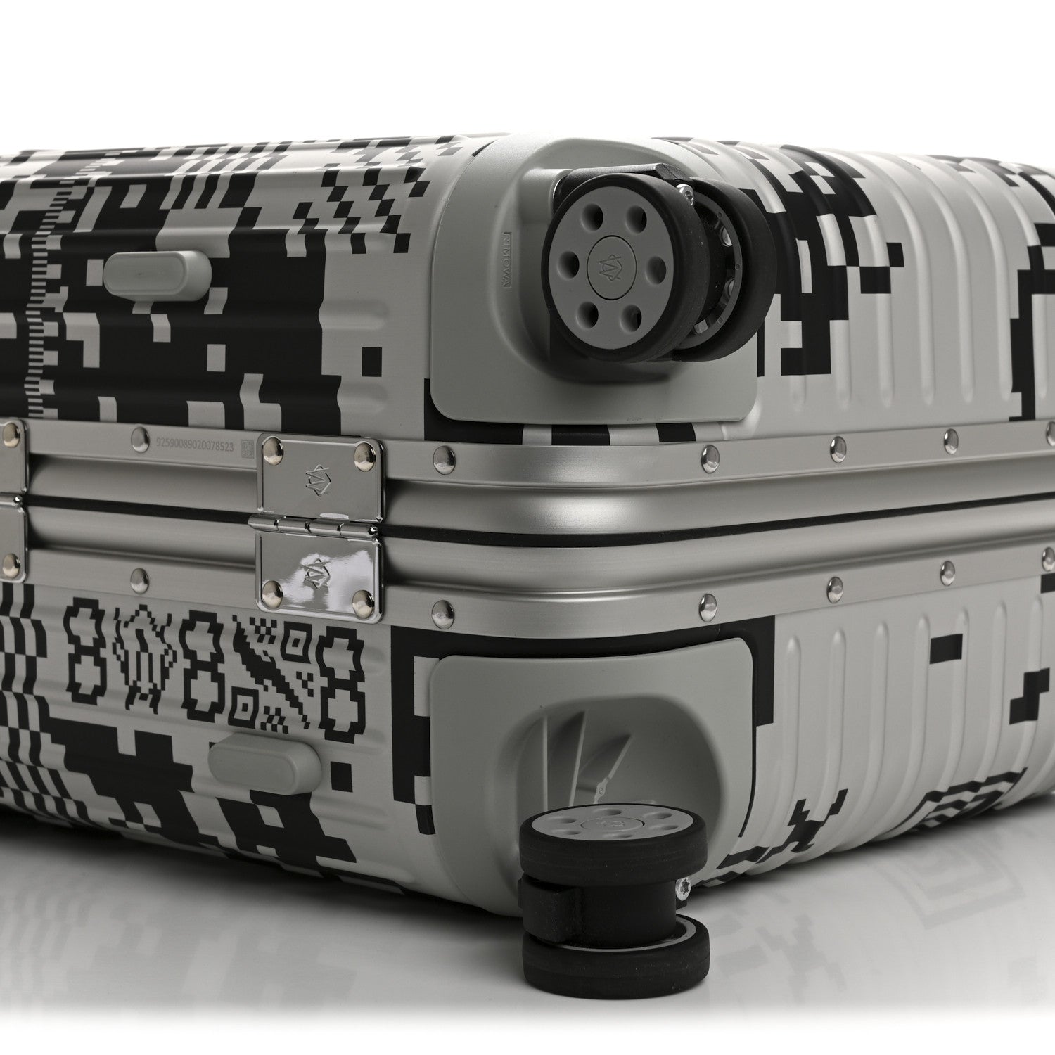 Rimowa X RTFKT Polycarbonate Printed Original Twist Cabin Silver Black 7 of 13
