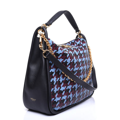 Mulberry Nappa Woven Houndstooth Leighton Pale Slate 3 of 13