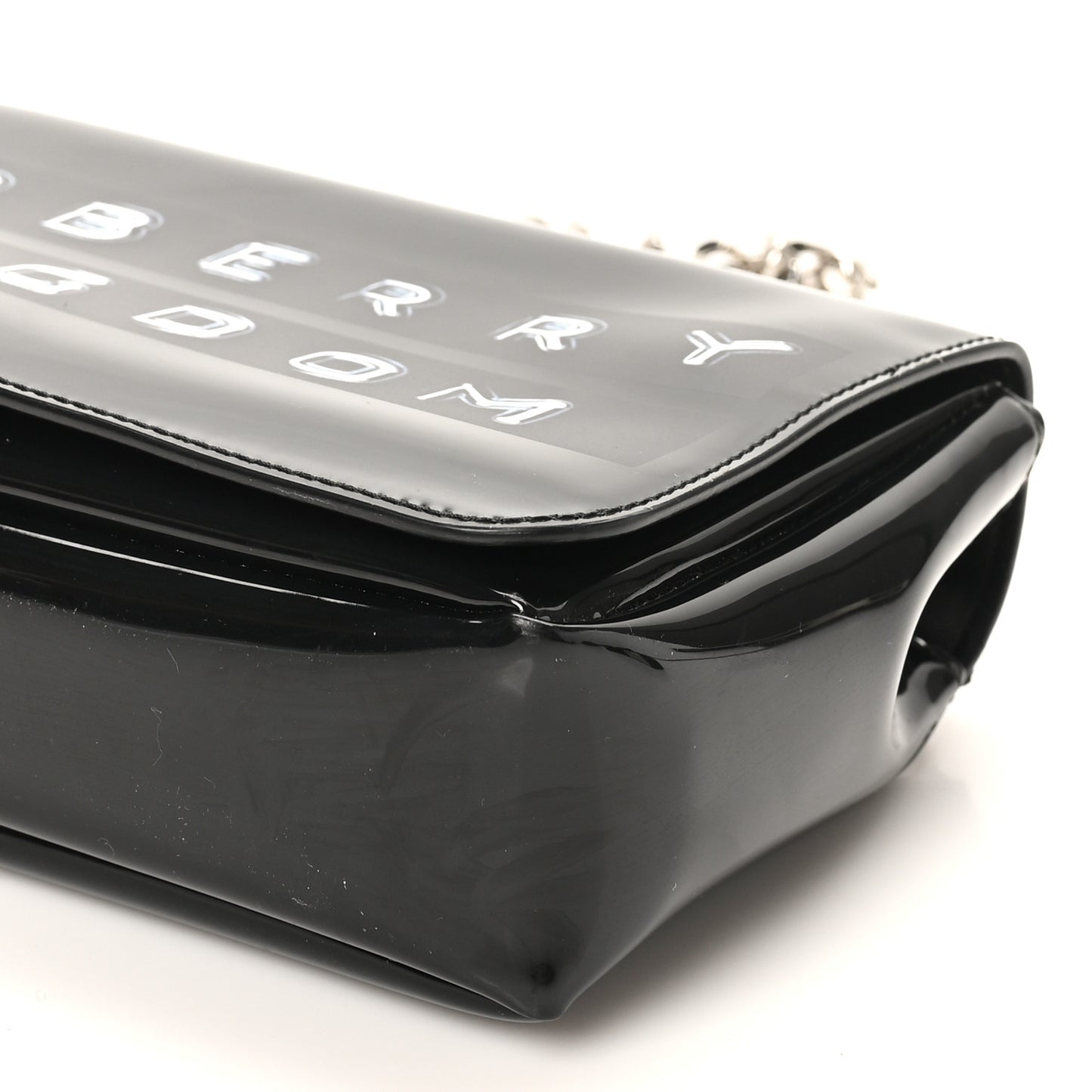 Patent Kingdom Flap Crossbody Black