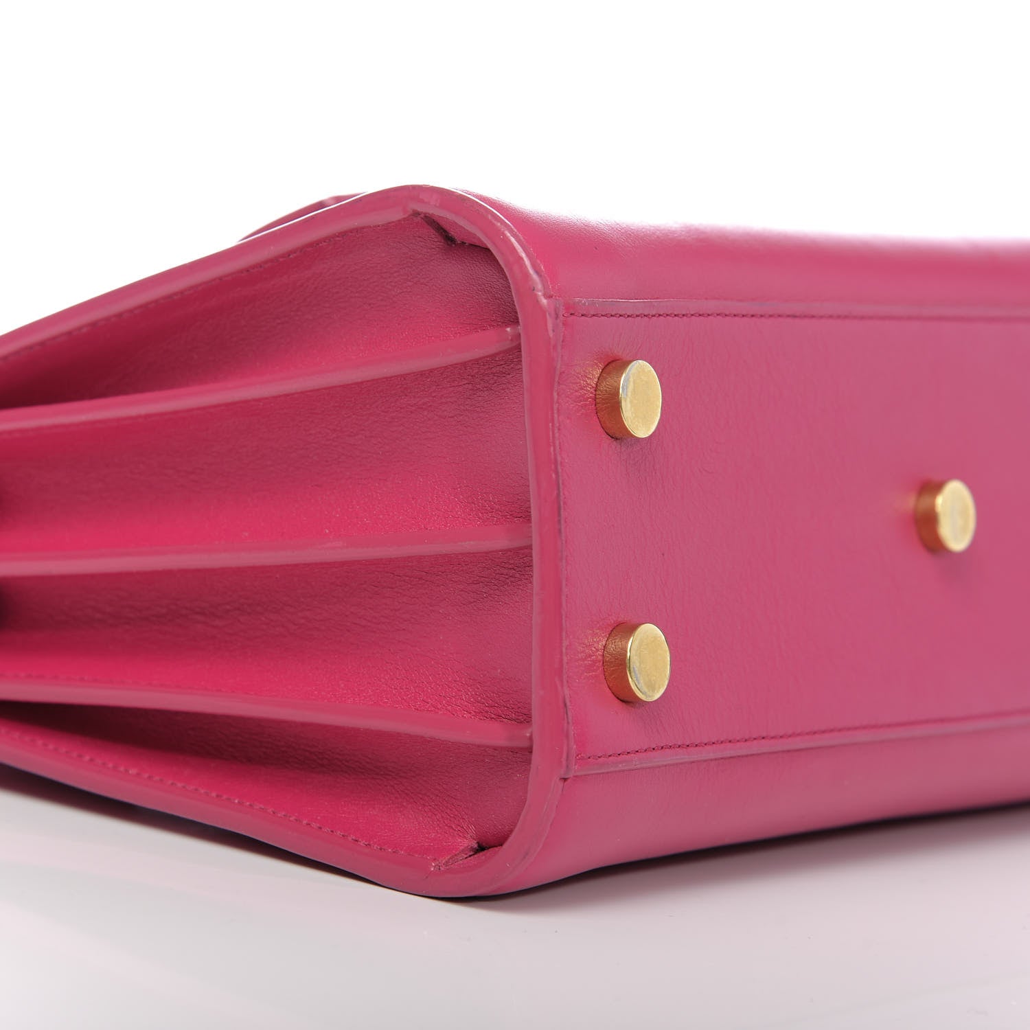 Saint Laurent Calfskin Nano Sac De Jour Lipstick Fuchsia 10 of 12