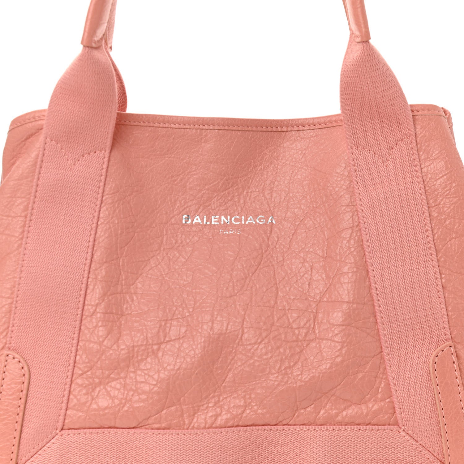 Balenciaga Agneau Stadio Ruban Viscose S Navy Cabas Rose Ballerine 8 of 10