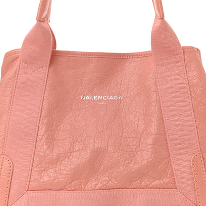 Balenciaga Agneau Stadio Ruban Viscose S Navy Cabas Rose Ballerine 8 of 10