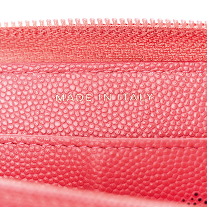 Chanel Caviar Large Timeless CC Zip Around Wallet Pink 7 of 15