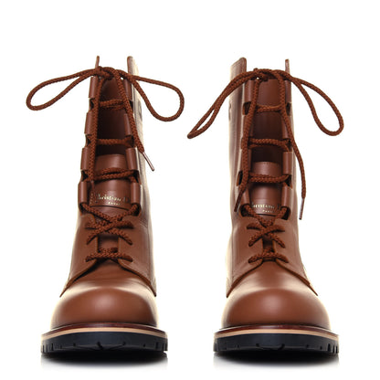 Christian Dior Calfskin Dior Quest 35mm Hiking Boots 38.5 Golden Saddle 2 of 7