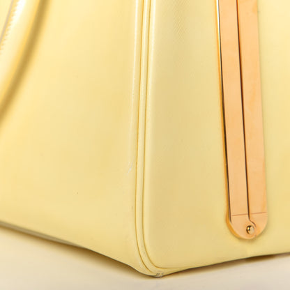 Prada Saffiano Vernice Pyramid Bag White 15 of 15