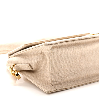 Jacquemus Linen Le Chiquito Moyen Light Greige 8 of 9