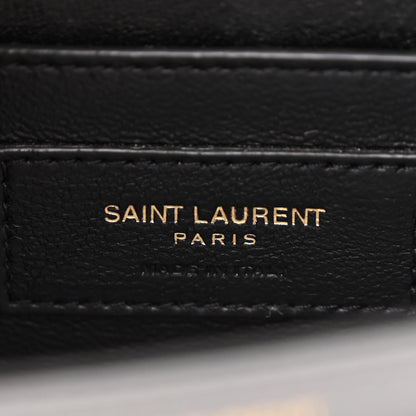 Saint Laurent Smooth Calfskin Small Solferino Satchel Storm 6 of 10