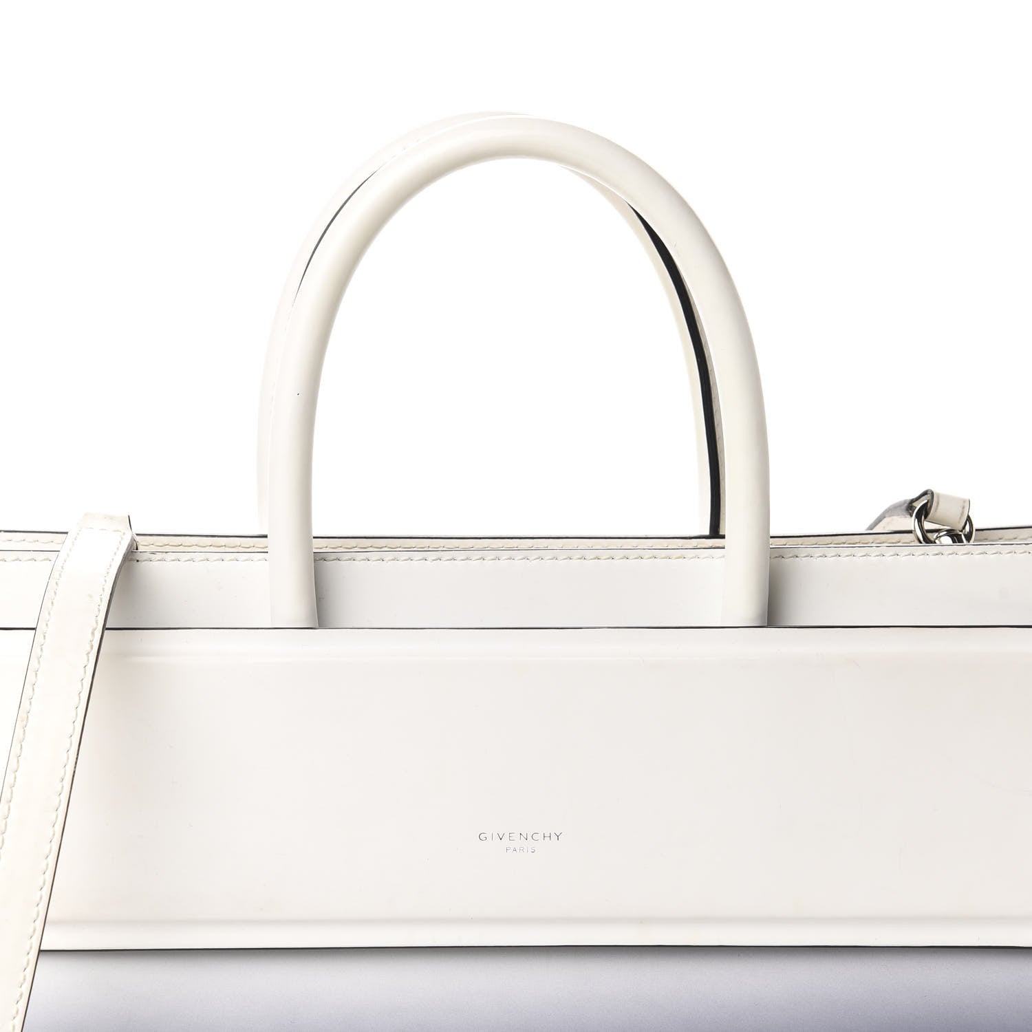 Givenchy Smooth Calfskin Small Degrade Horizon Satchel White Purple 10 of 10