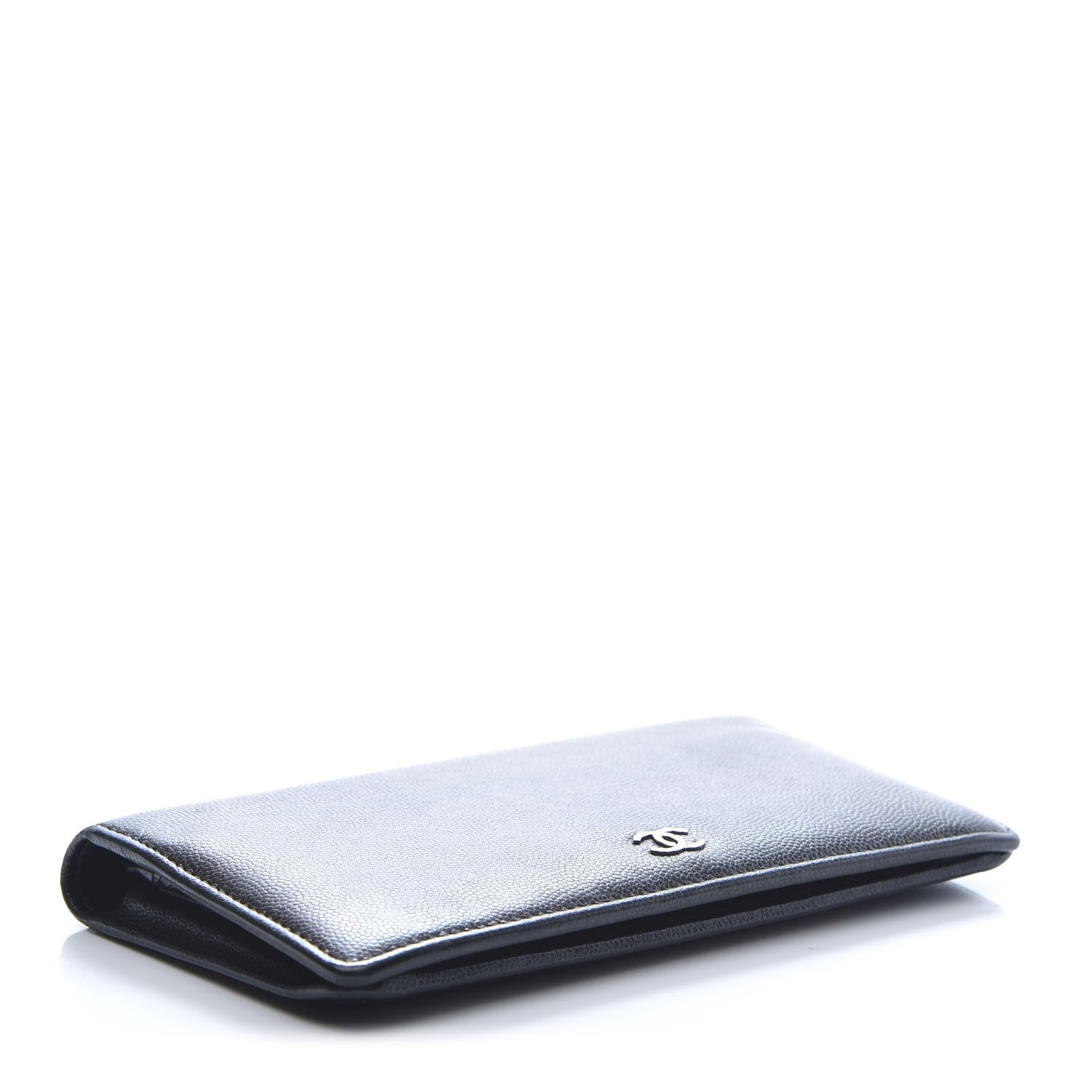 Chanel Caviar Sevruga Yen Wallet Black 6 of 11