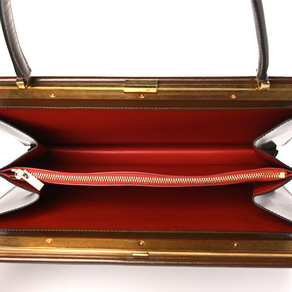Celine Patina Box Calfskin Medium Clasp Bag Camel 5 of 12