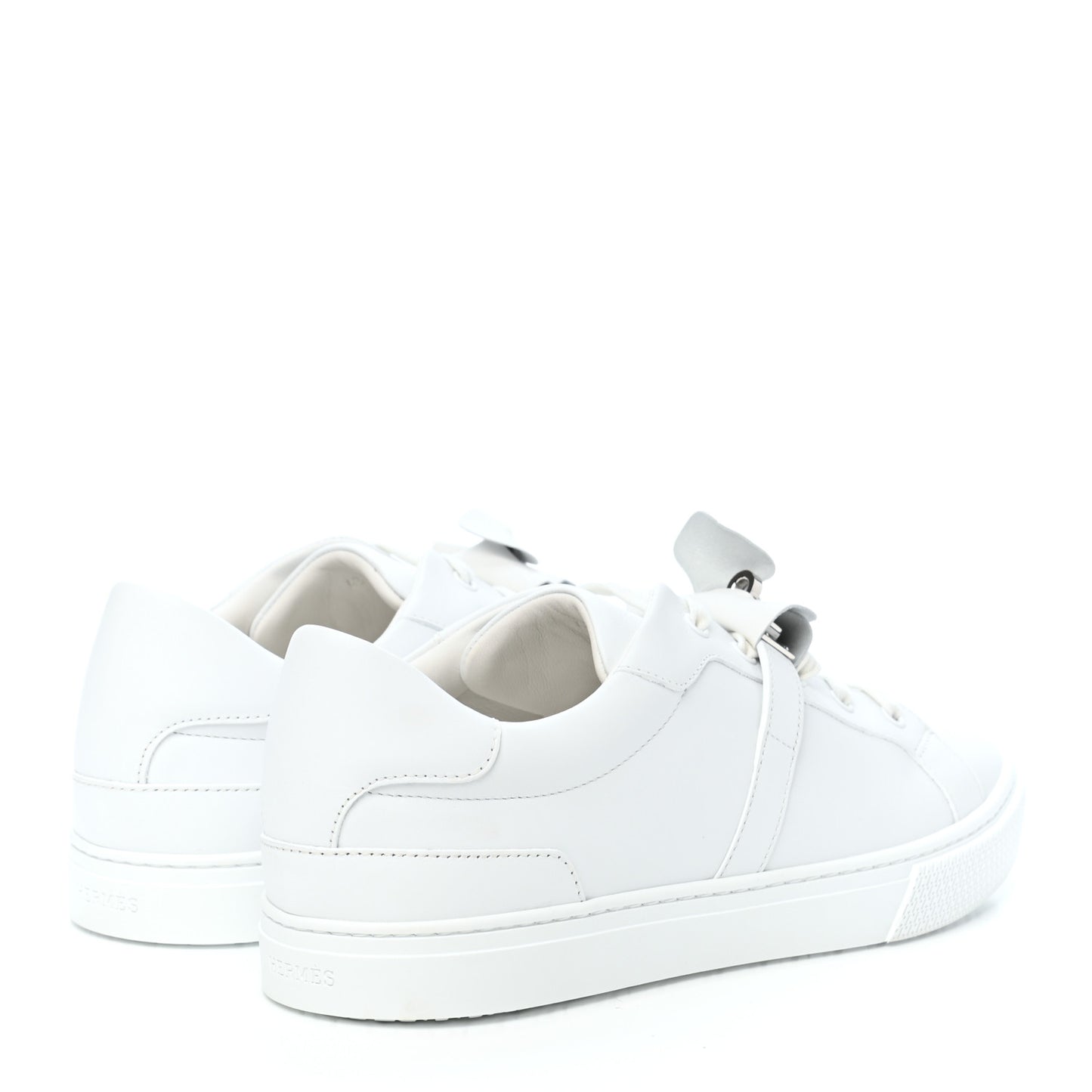 Calfskin Mens Day Sneakers 43 White